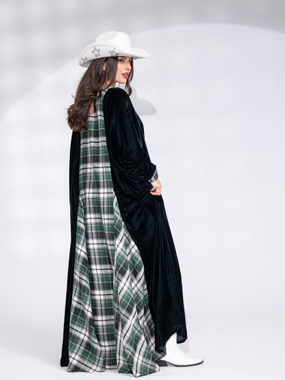 The nomad check kaftan